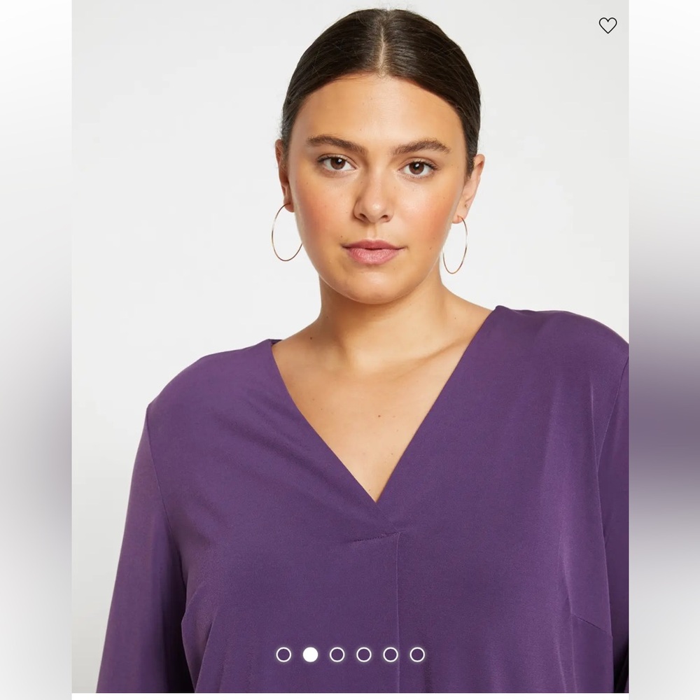 Universal Standard Velvety-Cool Jersey Column Tunic M/18-20 - Picture 2 of 6